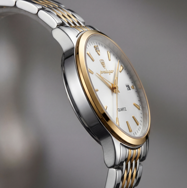 Poedagar Classic Two-Tone Quartz Watch