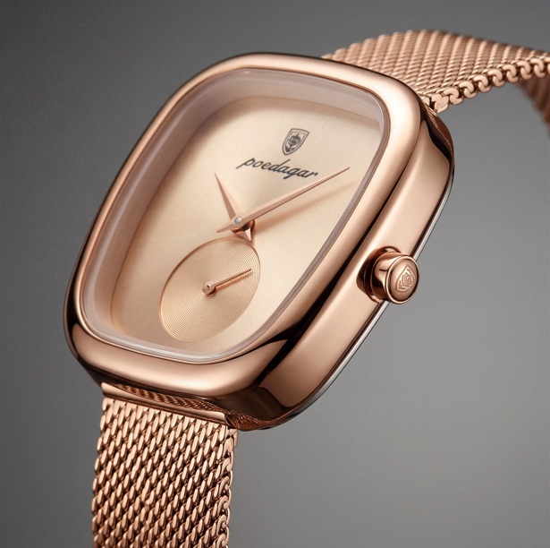 Reloj Poedagar Minimalista Oro Rosa Malla