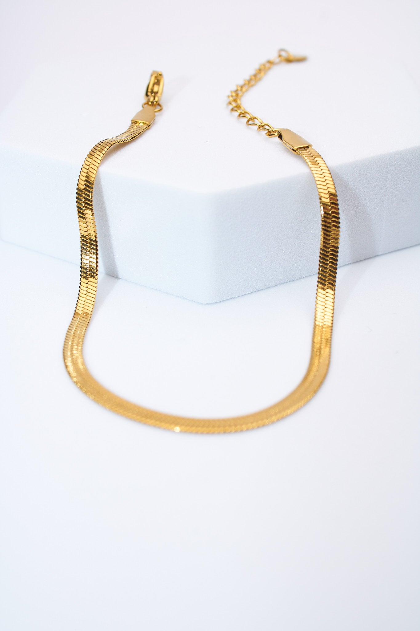 Pulsera serpiente dorada — ajustable con extensión