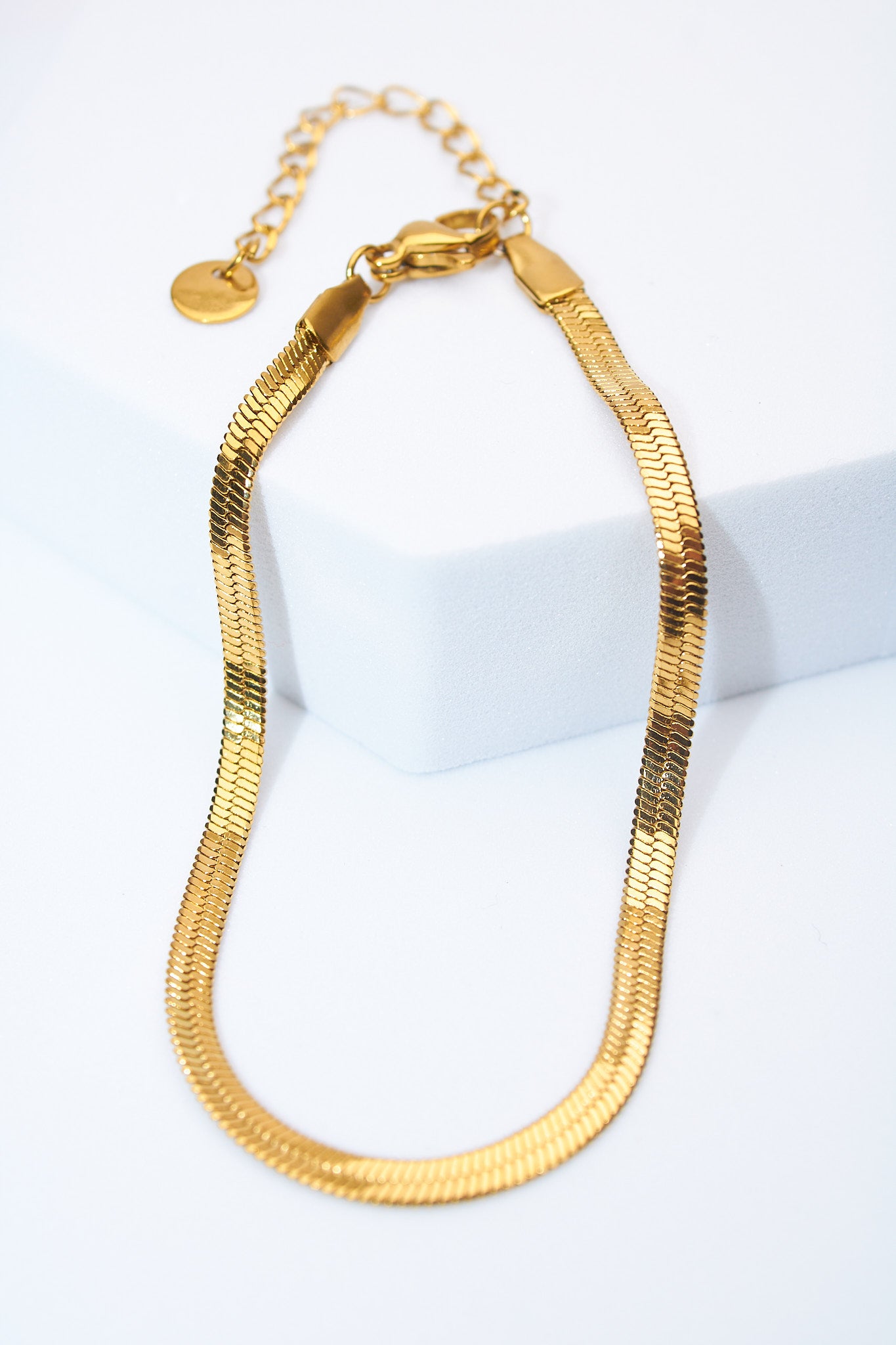 Pulsera serpiente dorada — ajustable con extensión