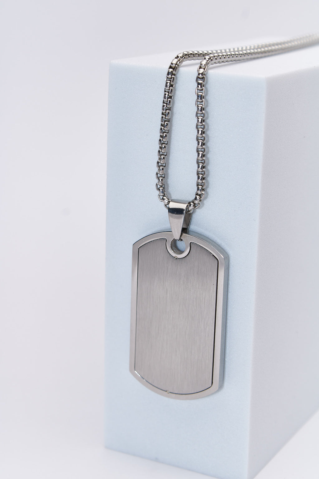 Collar placa militar rectangular