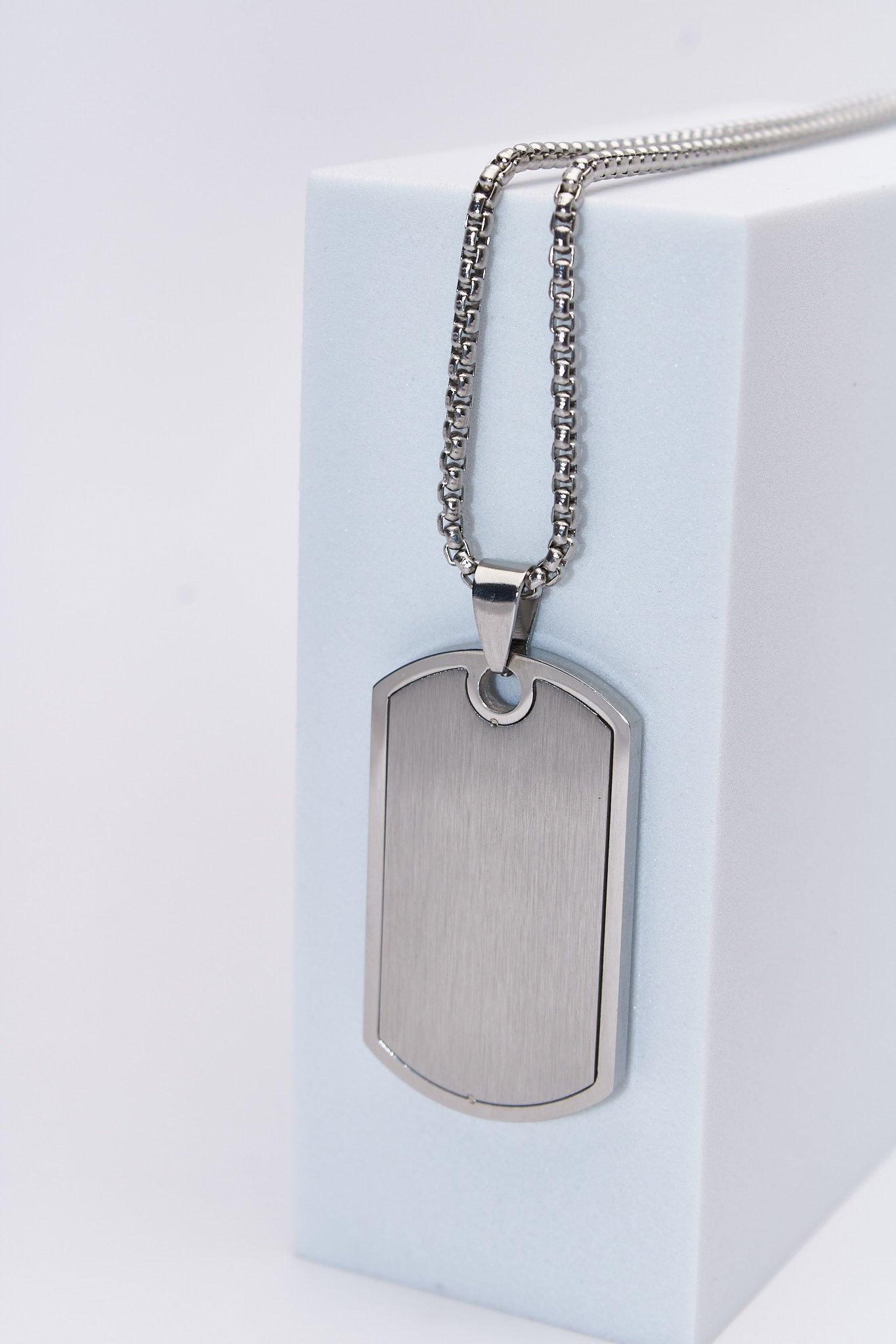 Collar placa militar rectangular