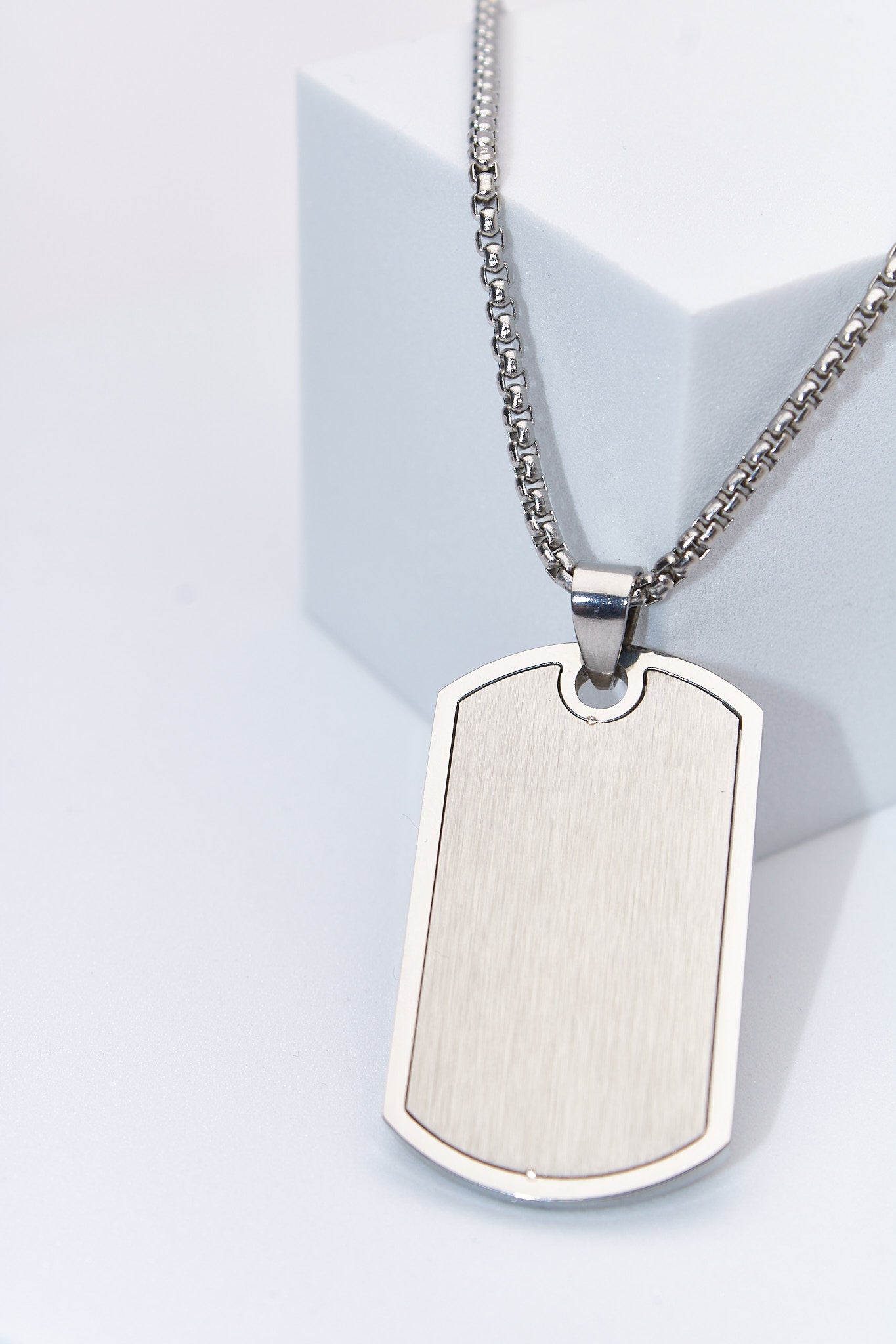 Collar placa militar rectangular