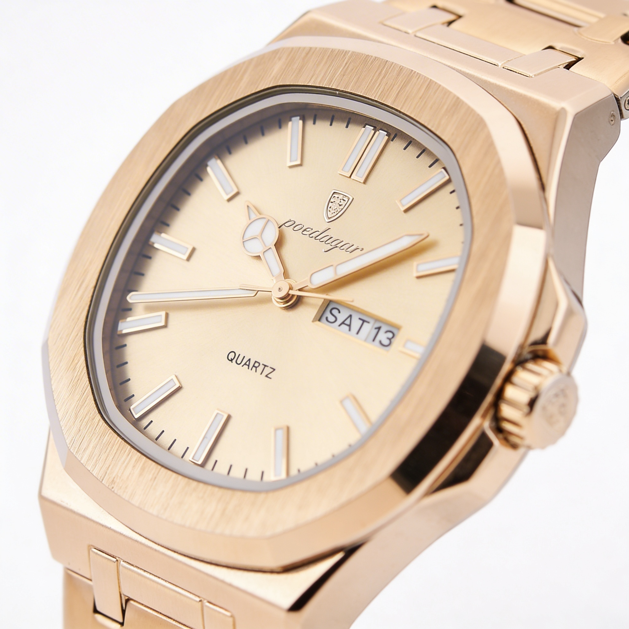 Poedagar Gold Quartz Watch