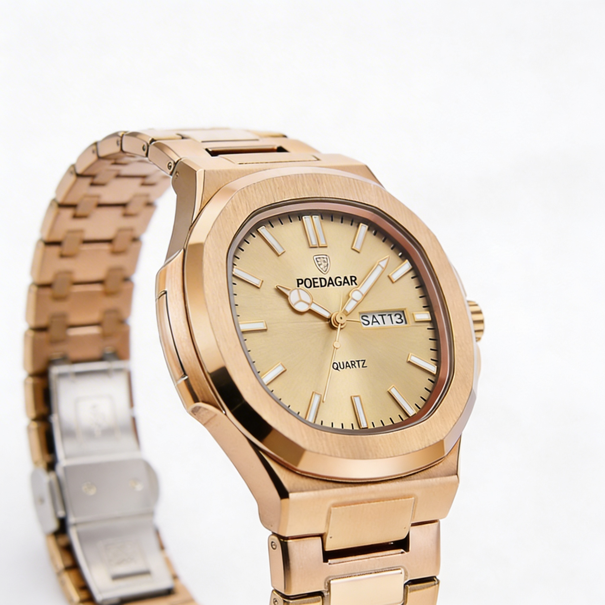 Poedagar Gold Quartz Watch