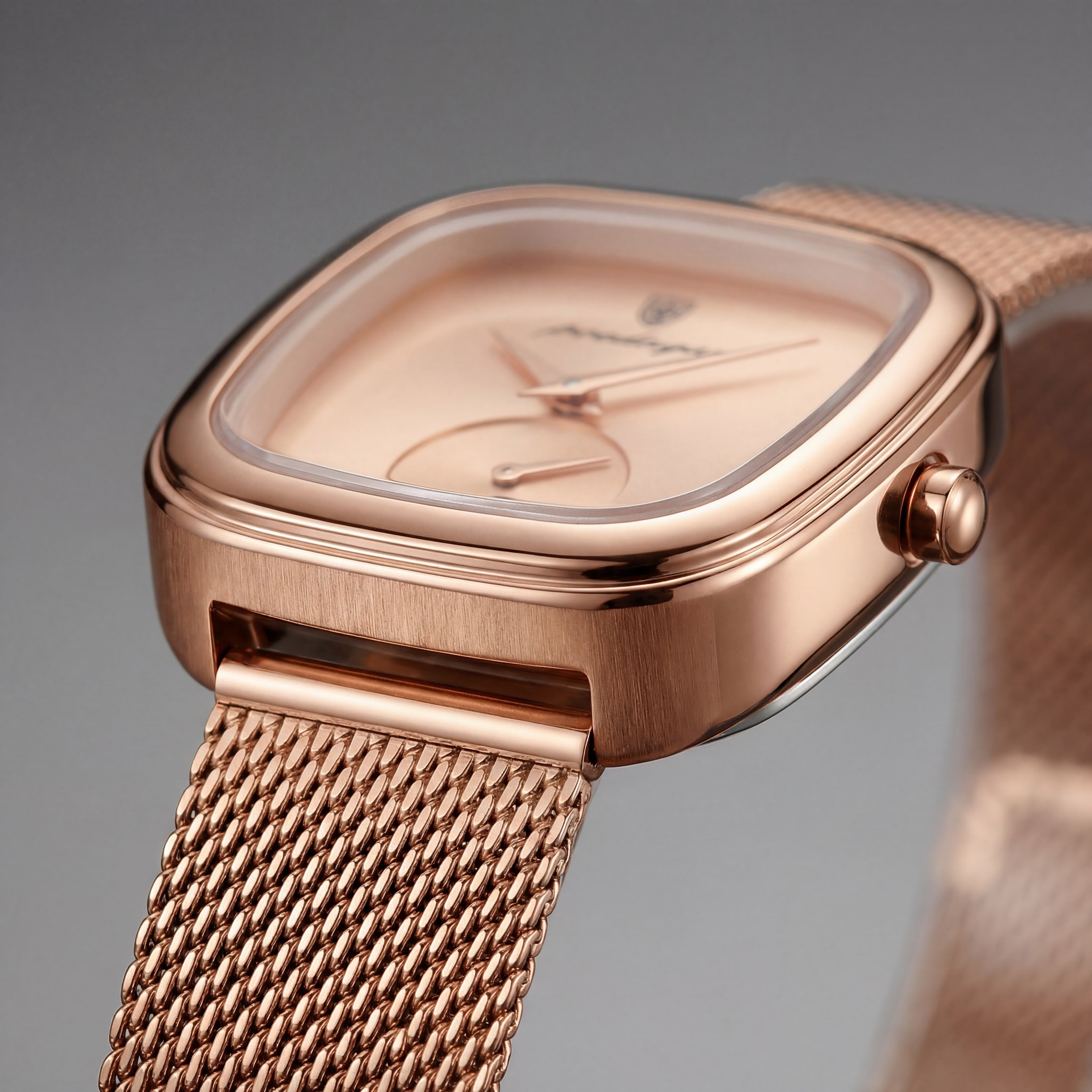 Reloj Poedagar Minimalista Oro Rosa Malla