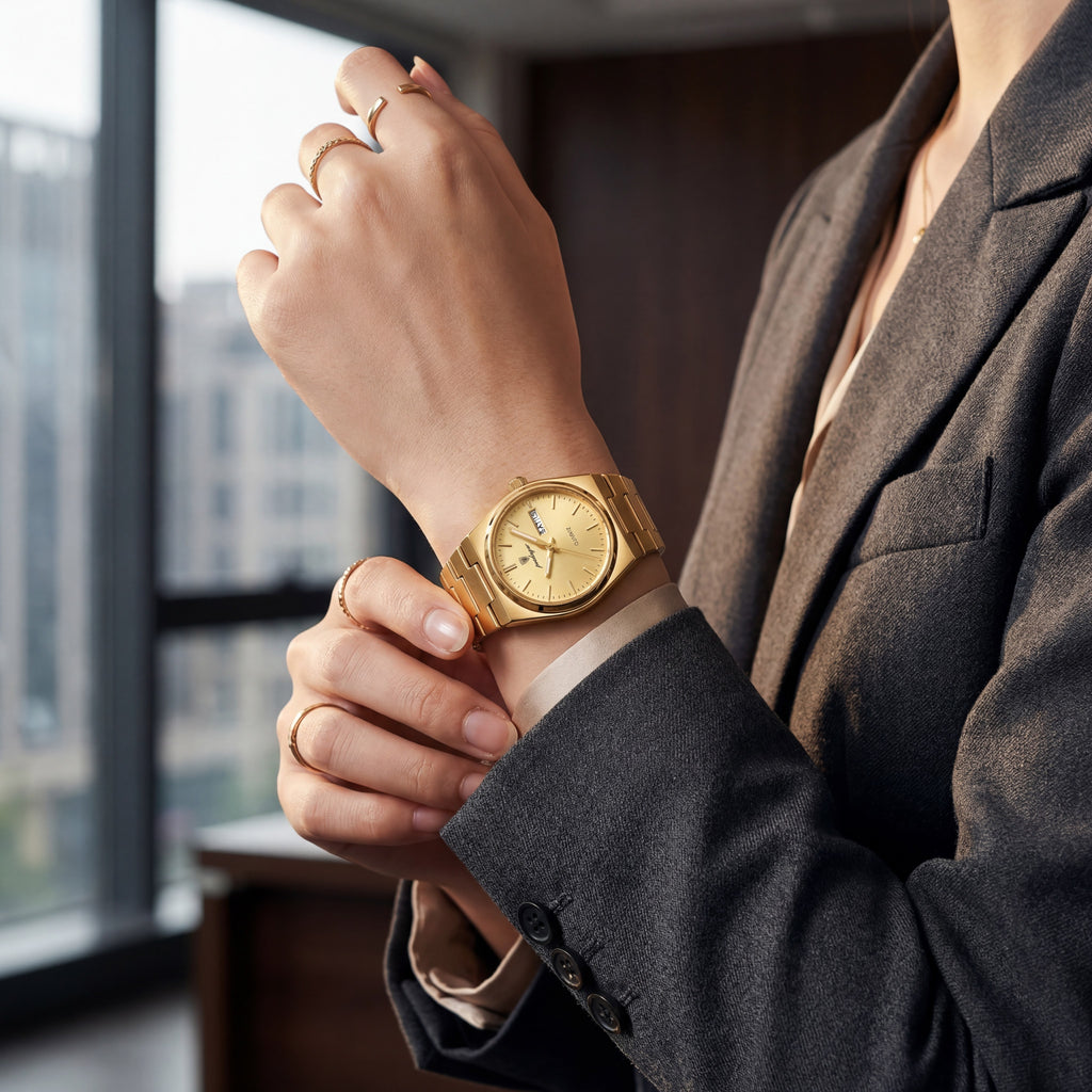 Poedagar Classic Gold Quartz Watch