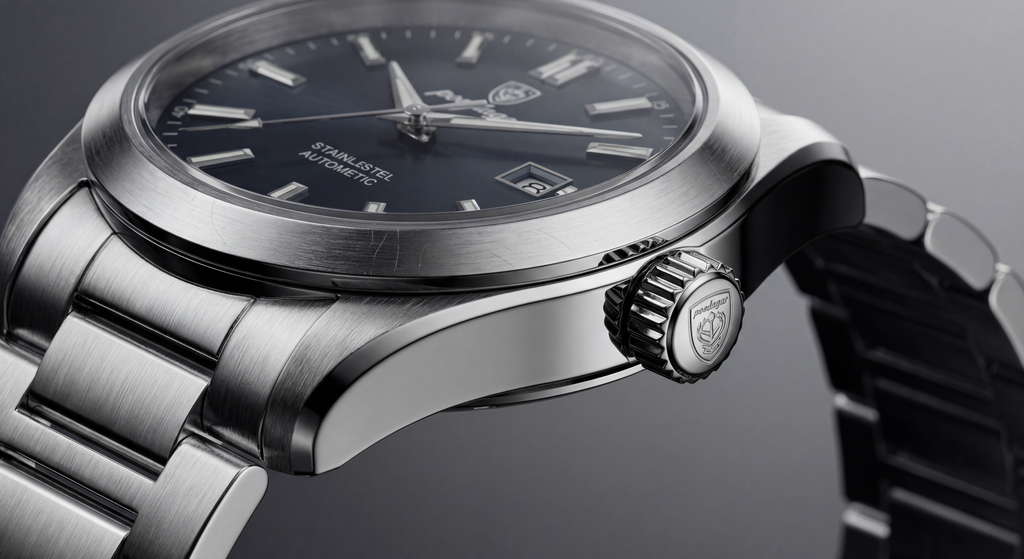 Poedagar Quartz Steel Watch with Silver Dial